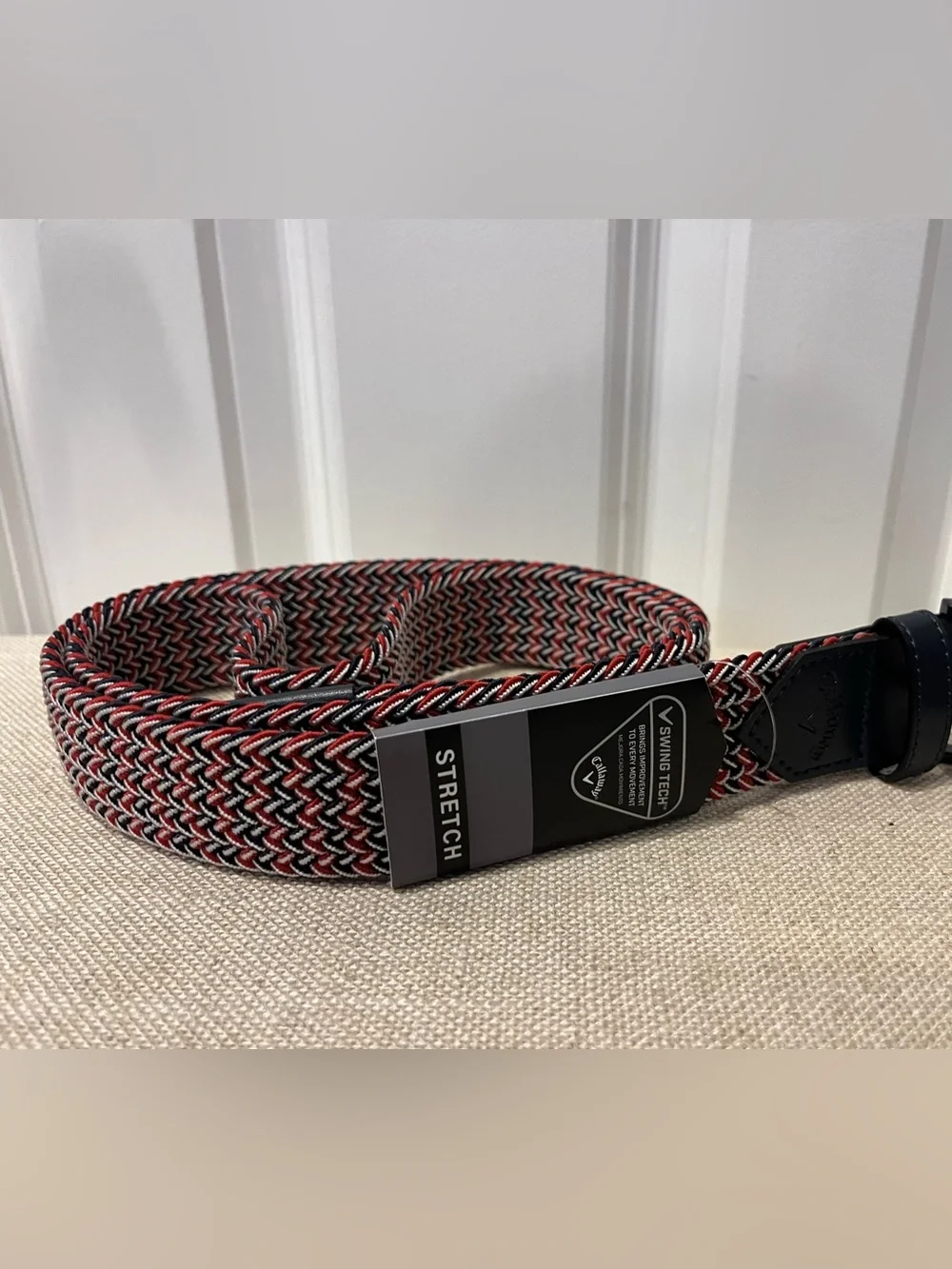 NWT CALLAWAY MEN'S STRETCH WOVEN BELT- LARGE (38-40)
